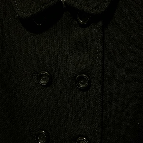 Kate Spade 78%Wool Black Coat Double Button XS - Picture 8 of 9